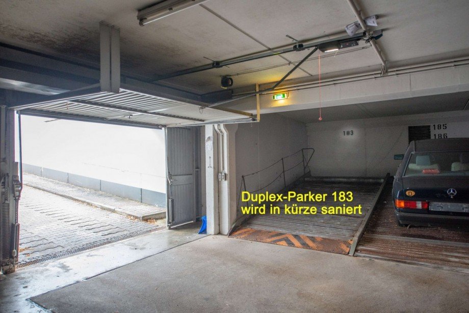 Duplexparker 183 oben Erdgeschosswohnung M�nchen