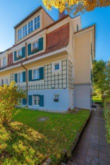 Nord-Ansicht 2 RARIT�T IM W�RMTAL - denkmalgesch�tze DHH in begehrter Lage - traumhaftes Grundst�ck - Denkmal-AfA