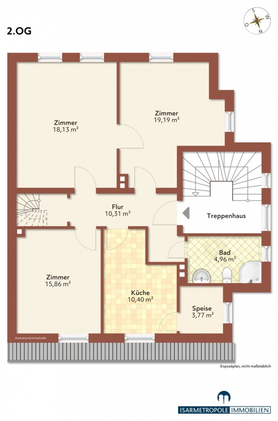 2.Obergeschoss Doppelhaush�lfte Stockdorf