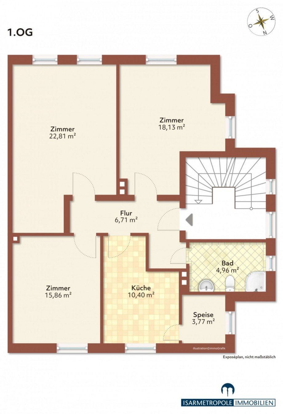 1.Obergeschoss Doppelhaush�lfte Stockdorf