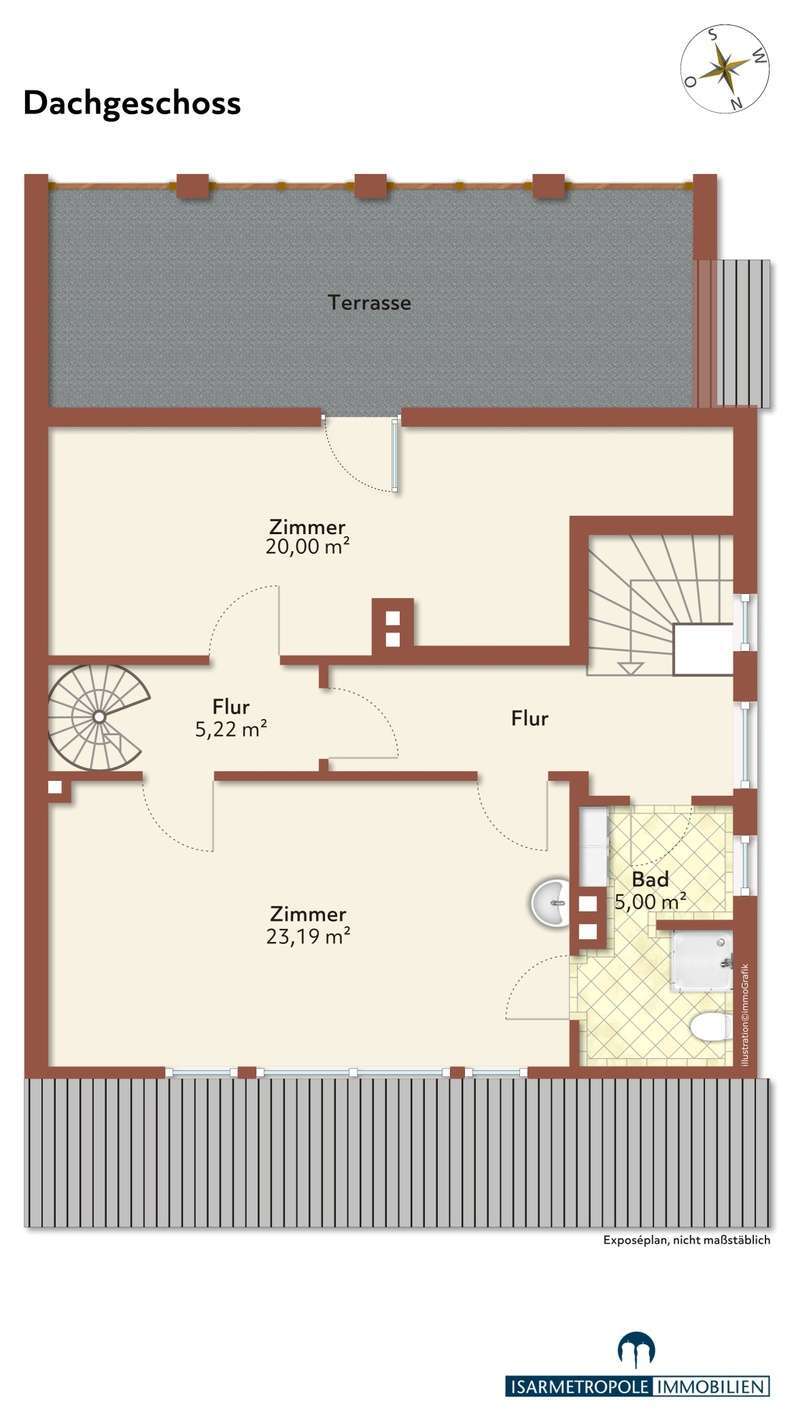 Dachgeschoss Doppelhaush�lfte Stockdorf
