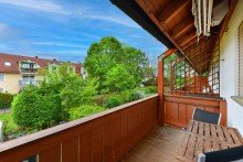 Balkon S�d-/West Charmante 4-Zimmer-Maisonettewohnung mit attraktivem Grundriss, ideal f�r junge Familien.