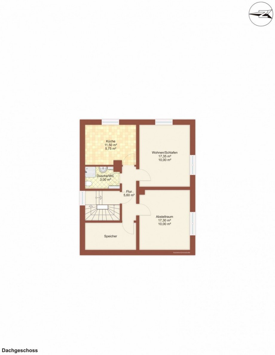 Dachgeschoss Einfamilienhaus M�nchen